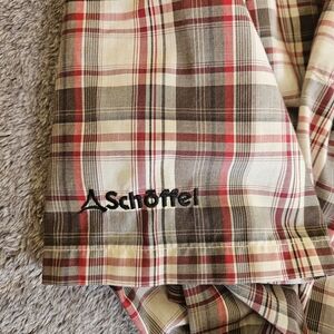 Men's Casual Plaid Button Down Shirt - Red and Brown